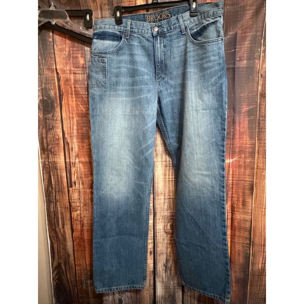 Kimes Ranch Brooks Jeans XL Medium Wash Straight Leg Denim Made in USA